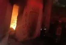 Solo daños en incendio de plaza de toros en Matehuala