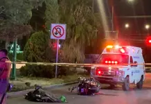 Muere motociclista al derrapar en Avenida Industrias