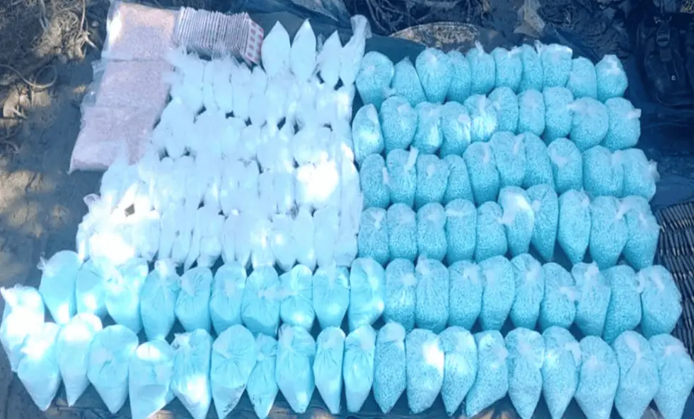 Aseguran 200 pastillas de fentanilo en BCS