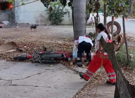 Motociclista pierde la vida en choque contra camioneta Motociclista pierde la vida en choque contra camioneta
