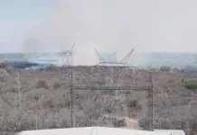 Fuego rodeó termoeléctrica en Tamuín 