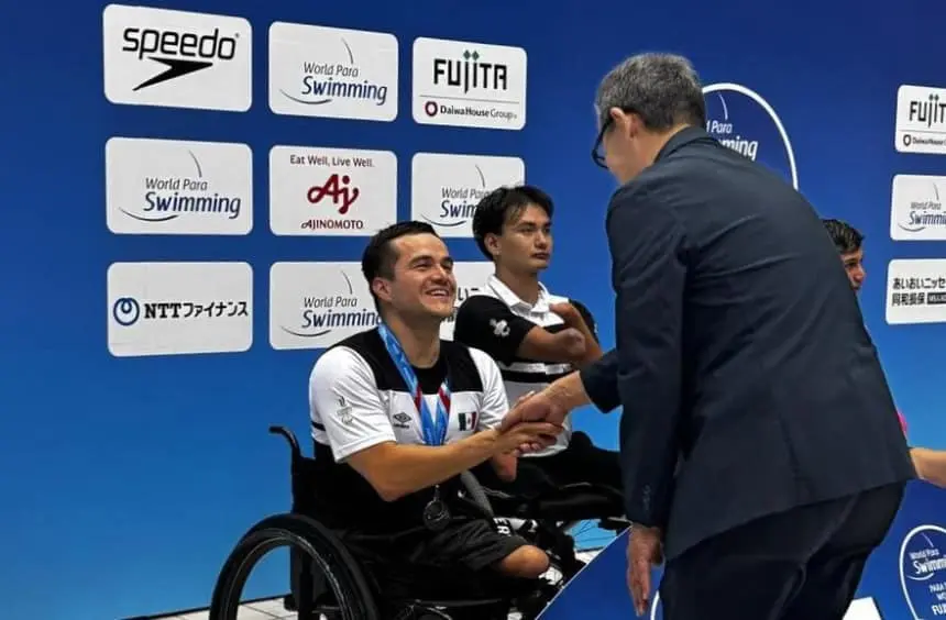 Ángel Camacho brilla al obtener bronce en Mundial Para Natación