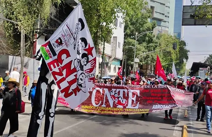 La CNTE vuelve a las calles en la CDMX