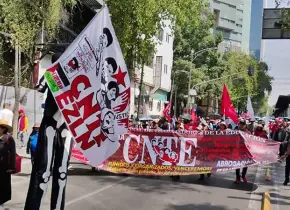 Marcha de la CNTE afecta vialidades en CDMX