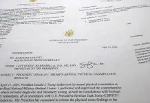 Resultados del examen f&iacute;sico de Donald Trump