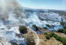Video | Se registra incendio en predio de Soledad Video | Se registra incendio en predio de Soledad