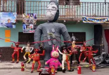 Video | Mantienen tradición de Quema de Judas en la Julián Carrillo