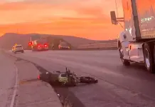 Motociclista tiene violenta muerte en Mexquitic