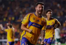 André Pierre Gignac y su apasionado festejo con Tigres André Pierre Gignac y su apasionado festejo con Tigres