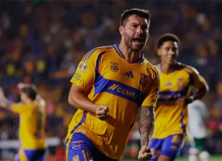 André Pierre Gignac y su apasionado festejo con Tigres