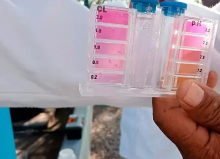Llega turbia agua del ducto "El Realito"