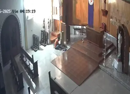 Captan robo y destrozos en templo de Ciudad Valles Captan robo y destrozos en templo de Ciudad Valles