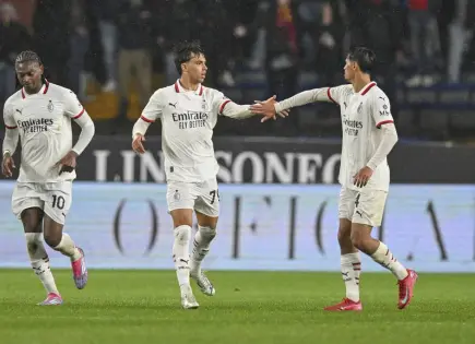 Con dos goles en dos minutos, el AC Milan vence a Genoa