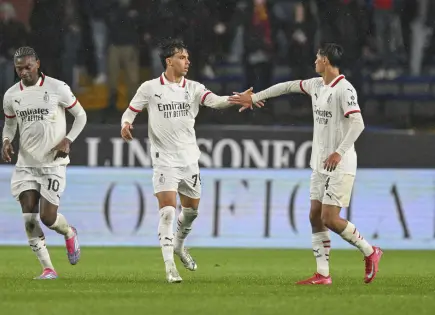 Leao salva al AC Milan de un naufragio en Génova