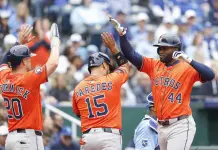 Yordan &Aacute;lvarez sufre distensi&oacute;n muscular mano derecha. Astros esperan un pronto regreso