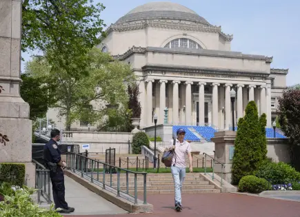 Protesta propalestina en la Universidad de Columbia