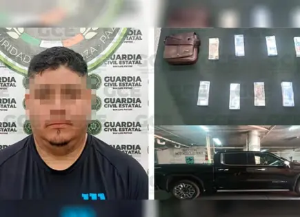 Detenido con más de medio millón de pesos