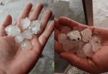 Granizada sorprende a Valle Hermoso y Nuevo Laredo, Tamaulipas