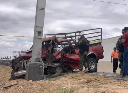 Muere conductor prensado en choque sobre la 57