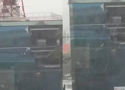 Lluvias fuertes causan daños en Cuernavaca y rompen cristales de Radiorama