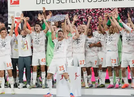 Bayern Munich celebra su título