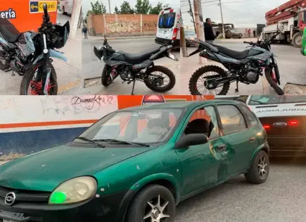 Carro se atraviesa y causa accidente