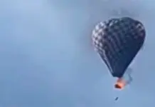 Fatal accidente con globo aerostático en festival de Zacatecas