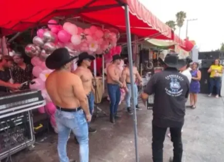 Carnicería en Soledad celebra el Día de las Madres con strippers