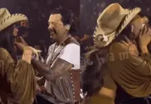 Nodal y &Aacute;ngela Aguilar se roban el show con beso y dueto en Hermosillo