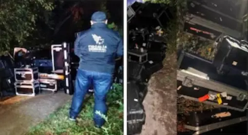 Recuperan instrumentos robados a Los Ángeles Azules en Puebla