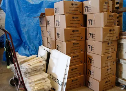 Seis millones de boletas llegan a SLP  bajo fuerte dispositivo de seguridad