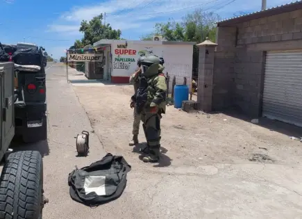 Detienen a presunto integrante de grupo armado y desactivan explosivo en Navolato