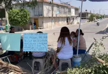 Bloquean avenida en Soledad por falta de agua