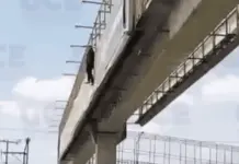 Video | Oficial de GCE evita que mujer se lance de un puente Video | Oficial de GCE evita que mujer se lance de un puente