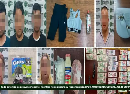 En flagrancia, capturan a ocho presuntos ladrones