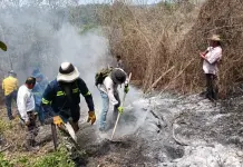 Sigue combate de incendios en Lagunillas y Ciudad Valles