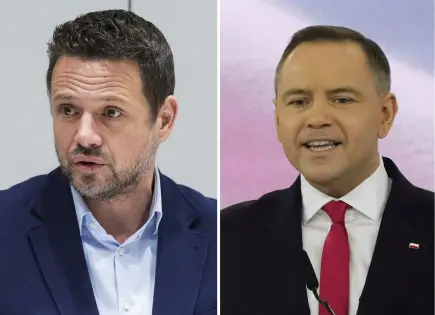 Contienda entre Rafal Trzaskowski y Karol Nawrocki en Polonia