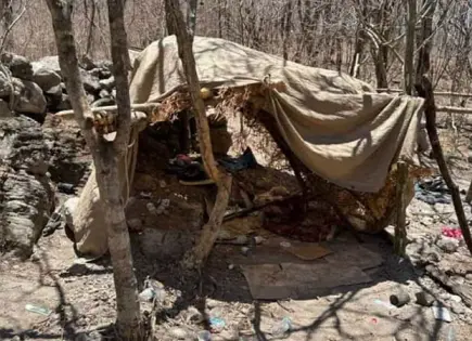 Desmantelamiento de campamentos y aseguramiento de armas en Sinaloa