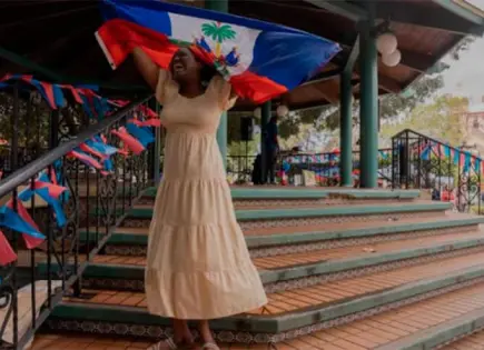 Haitianos celebran el Día de la Bandera de Haití en Tijuana