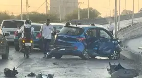 Una mujer herida tras fuerte choque en Circuito Potosí