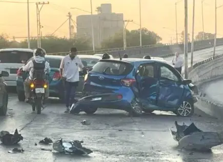 Una mujer herida tras fuerte choque en Circuito Potosí