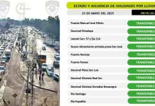 Vialidad: Tr&aacute;fico y encharcamientos leves en la capital tras lluvias
