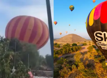 Doce heridos tras desplome de globo aerostático en Teotihuacán