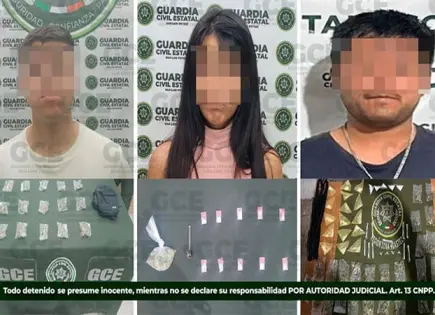 Detienen a narcos con  bolsas y cigarros de "mota"