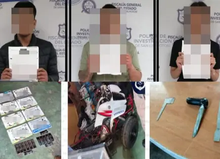 Catean inmueble y capturan a tres personas