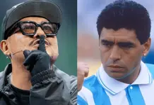 Aczino menciona a Maradona y enciende al público argentino Aczino menciona a Maradona y enciende al público argentino