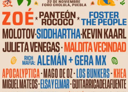 Tecate Comuna 2025: Zoé y Foster The People encabezan el festival