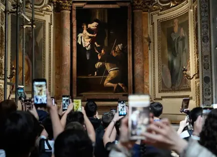 Caravaggio brilla en basílica agustina