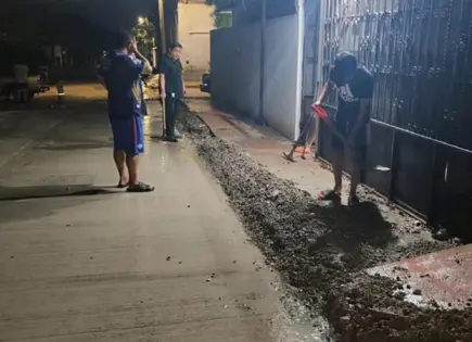 Obra municipal provoca anegación de varias viviendas