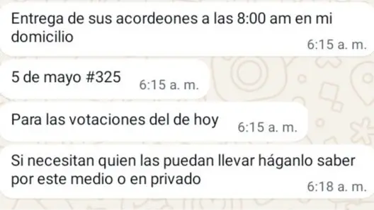 Denuncian reparto de acordeones en colonia San Francisco
